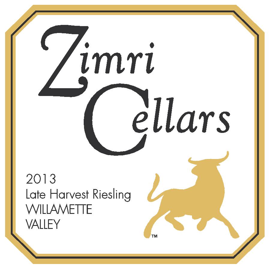 2013  Zimri Cellars Late Harvest Riesling